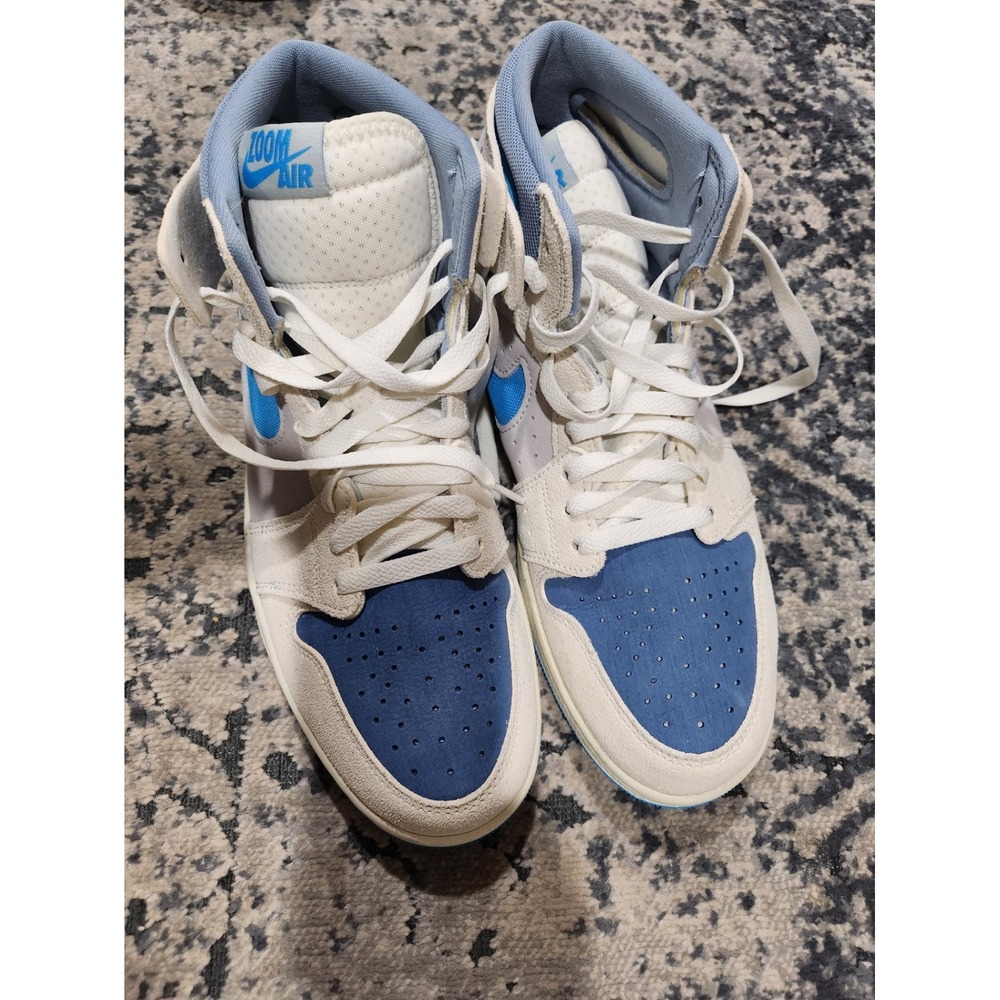 Nike Air Jordan 1 Zoom CMFT Celestine Blue Mens 9.5 High Top Sneakers DQ5091-401